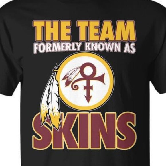 The Team Formerly Known As Skins Washington Football NFL Retro Logo Fan T-Shirt - Picture 2 of 5
